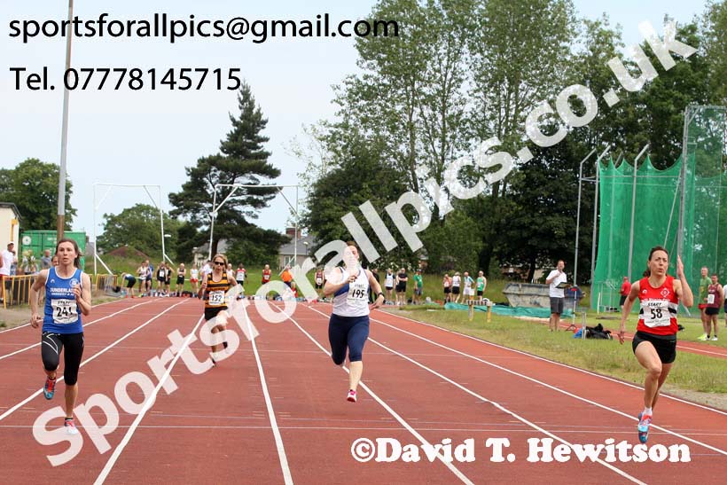 Womens 100 metres, 2019 NEMA Track and Field Champs, Monkton. Photo:  David T. Hewitson/Sports for All Pics
